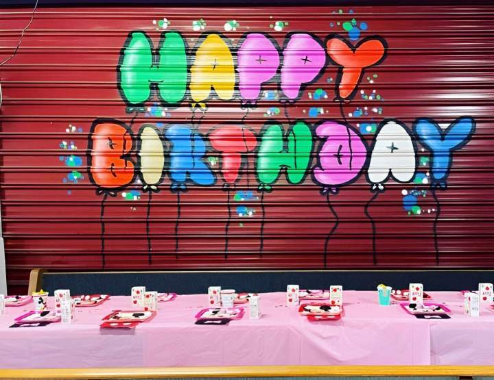 Birthday party table Caroline Springs